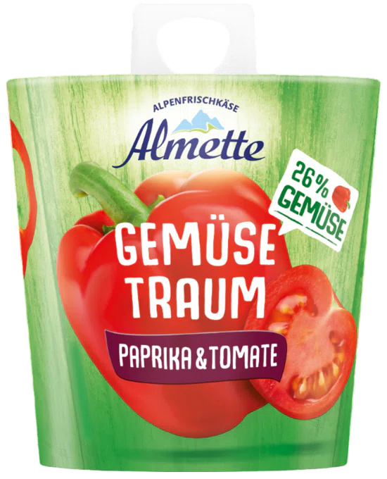 Almette Gemüsetraum Paprika Tomate